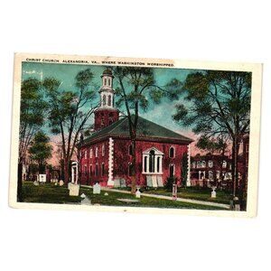 Vintage Postcard Christ Church Alexandria Virginia 1773 Washington DC